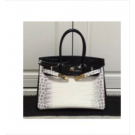 Hermes White Epsom Birkin 30cm Handmade Bag HT20925