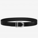 High Quality Replica Hermes Etrier Buckle Belt &amp; Black Clemence 32 MM Strap HT00581