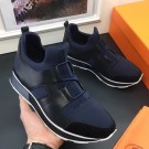 Imitation Hermes Men Navy/Noir Player Sneakers HT01106