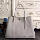 Imitation Hermes Small Garden Party 30cm Tote In White Leather HT00408