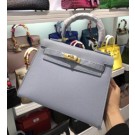 Knockoff Hermes Kelly Ghillies 28cm In Light Blue Swift Leather HT00862