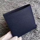 Luxury Hermes Dark Blue MC2 Copernic Compact Wallet HT00596