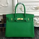 Replica Hermes Birkin 30cm 35cm Bag In Bamboo Clemence Leather HT01063