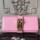 Replica Hermes Medor Clutch Bag In Pink Crocodile Leather HT00342