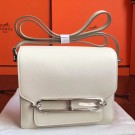 Replica Hermes Mini Sac Roulis Bag In Ivory Swift Leather HT00884