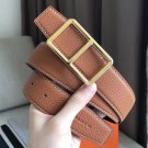 Replica Hermes Officier Belt Buckle &amp; Brown 38MM Strap HT00350