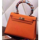 Replica Top Hermes All Brown Box Kelly 28cm Handmade Bag HT00784