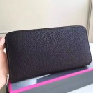 Top Hermes Black Clemence Azap Zipped Wallet HT00974