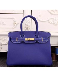 Best Quality Copy Hermes Birkin 30cm 35cm Bag In Electric Blue Epsom Leather HT00231