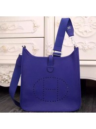 Best Quality Hermes Electric Blue Evelyne III PM Bag HT00384