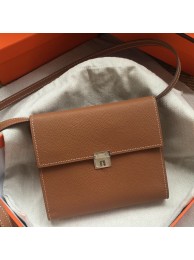 Cheap Hermes Brown Clic 16 Wallet With Strap HT01191