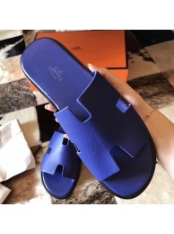 Cheap Hermes Izmir Sandals In Electric Blue Epsom Leather HT00549