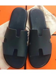 Cheap Hermes Navy Blue Epsom Izmir Sandals HT00167