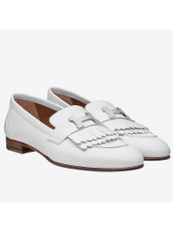 Copy Best Quality Hermes Royal Loafers In White Calfskin HT00185