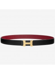 Designer Hermes Mini Constance Belt Buckle &amp; Ruby Epsom 24 MM Strap HT00409