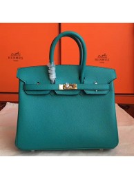 Fake Best Quality Hermes Blue Paon Epsom Birkin 25cm Handmade Bag HT00840