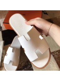 Fake Hermes Izmir Sandals In White Epsom Leather HT00037