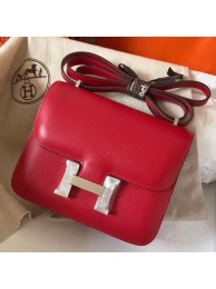 Fake Hermes Mini Constance 18cm Red Epsom Bag HT00537