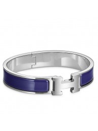 Fake High Quality Hermes Blue Electric Enamel Clic H PM Bracelet HT00780
