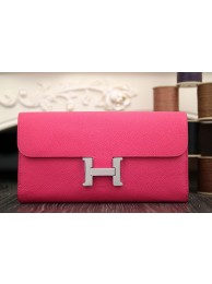 Fashion Hermes Constance Wallet In Peach Epsom Leather HT00236
