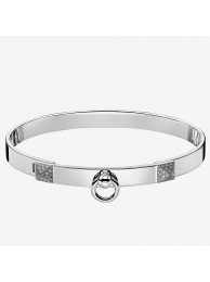 Fashion Hermes Silver Collier de Chien Bracelet HT00968