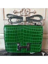 Hermes Bamboo Constance MM 24cm Crocodile Bag HT00857