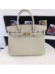 Hermes Beige Clemence Birkin 30cm Handmade Bag HT00105