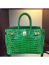 Hermes Birkin 30cm 35cm Bag In Bamboo Crocodile Leather HT01245