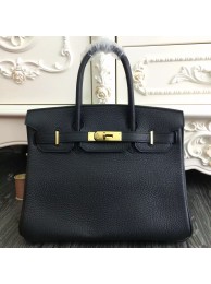 Hermes Birkin 30cm 35cm Bag In Black Clemence Leather HT00208
