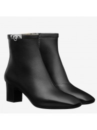 Hermes Black Calfskin Power Low Boot HT00024