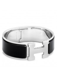 Hermes Black Enamel Clic Clac H PM Bracelet HT01050