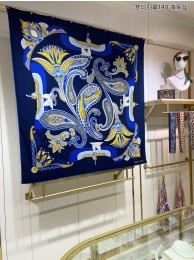 Hermes Blue Couvertures Nouvelles Giant Scarf HT00659