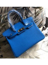 Hermes Birkin 30cm Blue Handbag HT00021