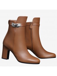 Hermes Brown Joueuse Ankle Boots HT00247