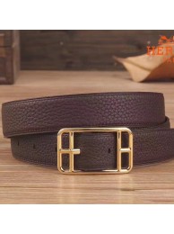 Hermes Chocolate Cape Cod 32 Reversible Belt HT00067