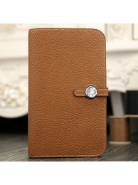 Hermes Dogon Combine Wallet In Brown Leather HT00604