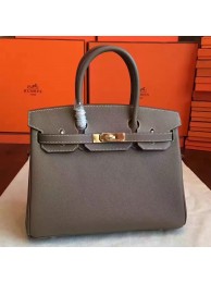 Hermes Etoupe Epsom Birkin 30cm Handmade Bag HT00318