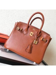 Hermes Gold Swift Birkin 25cm Handmade Bag HT00886