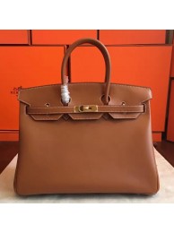 Hermes Gold Swift Birkin 35cm Handmade Bag HT00810