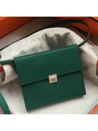 Hermes Green Clic 16 Wallet With Strap HT00271