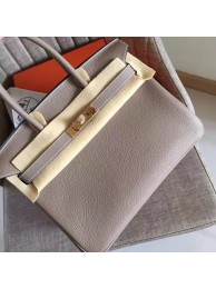 Hermes Grey Clemence Birkin 35cm Handmade Bag HT00693