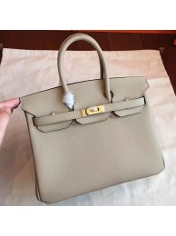 Hermes Grey Epsom Birkin 25cm Handmade Bag HT00078