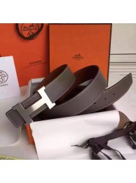 Hermes Grey Epsom Kits Belt Constance Buckle HT01169