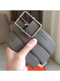 Hermes Grey Saddle 38MM Reversible Belt HT00589