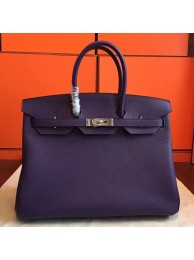 Hermes Iris Clemence Birkin 35cm Handmade Bag HT00179