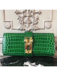 Hermes Medor Clutch Bag In Bamboo Crocodile Leather HT00419