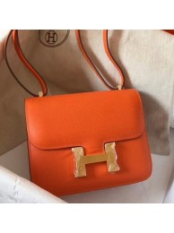 Hermes Mini Constance 18cm Orange Epsom Bag HT00047