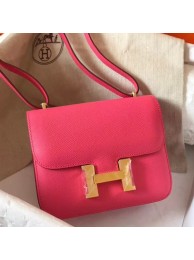 Hermes Mini Constance 18cm Rose Lipstick Epsom Bag HT00416