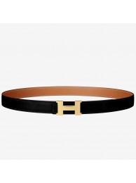 Hermes Mini Constance Belt Buckle &amp; Brown Epsom 24 MM Strap HT00445