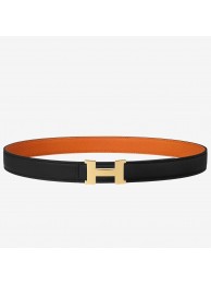Hermes Mini Constance Belt Buckle &amp; Orange Epsom 24 MM Strap HT01070